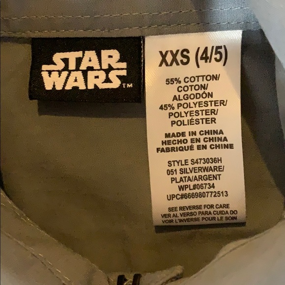 Boys Star Wars shirt and tie size 4/5 - Picture 3 of 4